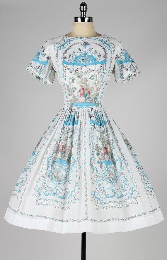 Летние платья 1950-х годов.