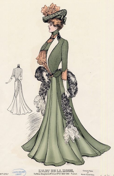Иллюстрации из журнала L’Art de la Mode, 1902-1904 гг. Иллюстрации из журнала L’Art de la Mode, 1902-1904 гг.