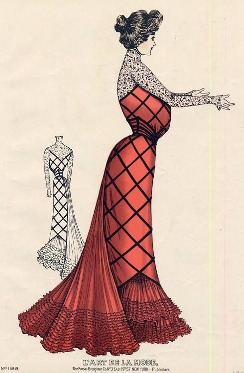 Иллюстрации из журнала L’Art de la Mode, 1902-1904 гг. Иллюстрации из журнала L’Art de la Mode, 1902-1904 гг.