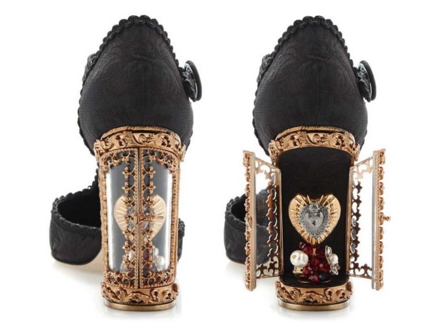 Туфли Dolce & Gabbana FALL/WINTER 2015 с открывающимися каблуками. Туфли Dolce & Gabbana FALL/WINTER 2015 с открывающимися каблуками.