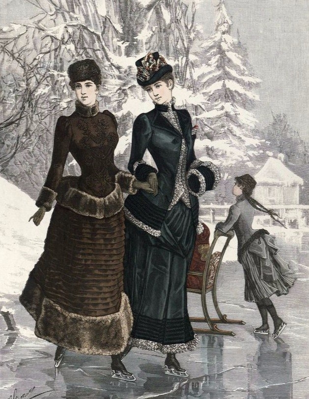 Мода 1884 года на иллюстрациях шведского журнала Freja. Мода 1884 года на иллюстрациях шведского журнала Freja.