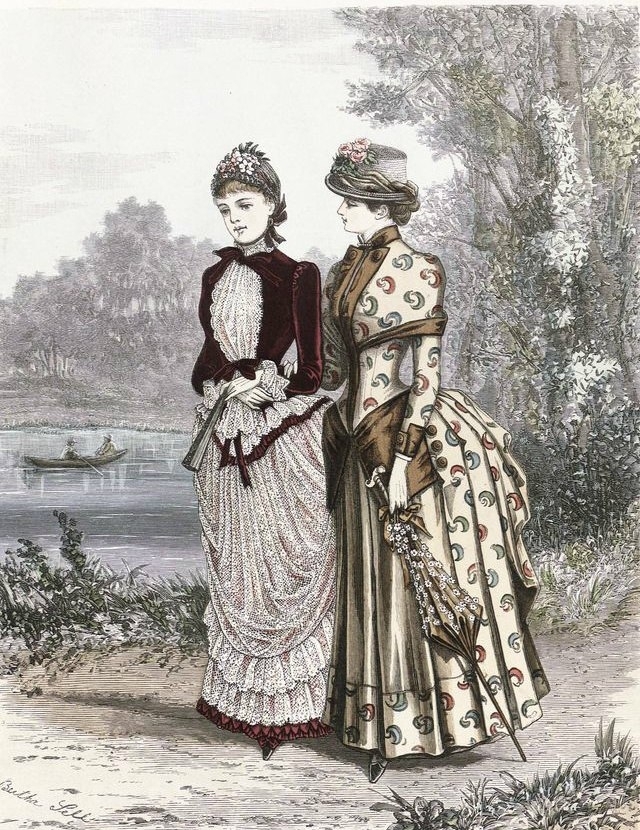 Мода 1884 года на иллюстрациях шведского журнала Freja. Мода 1884 года на иллюстрациях шведского журнала Freja.