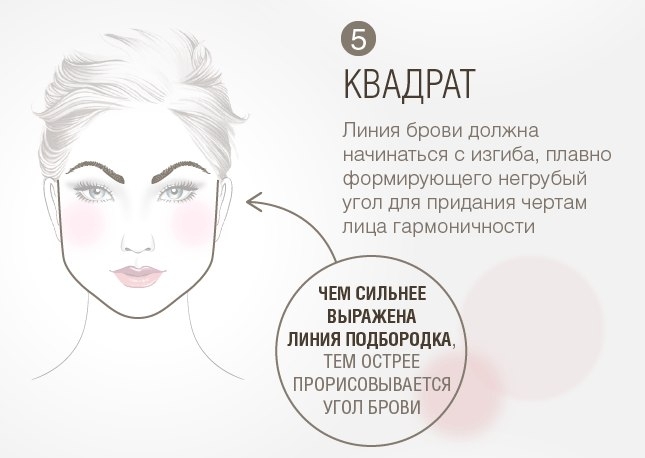 Как подобрать форму бровей по типу лица
