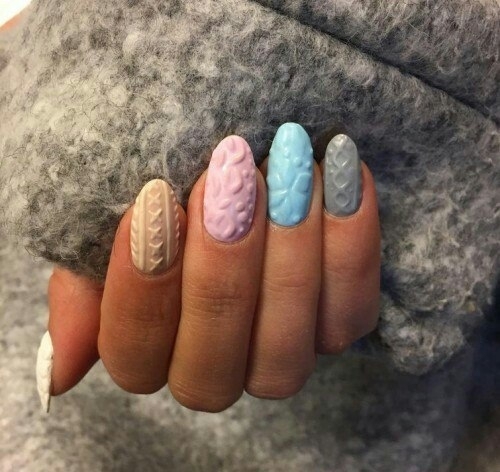 Вязаный маникюр - зимний тренд в nail-дизайне Вязаный маникюр - зимний тренд в nail-дизайне