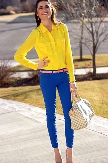 10 идеальных цветовых сочетаний в одежде для весны.