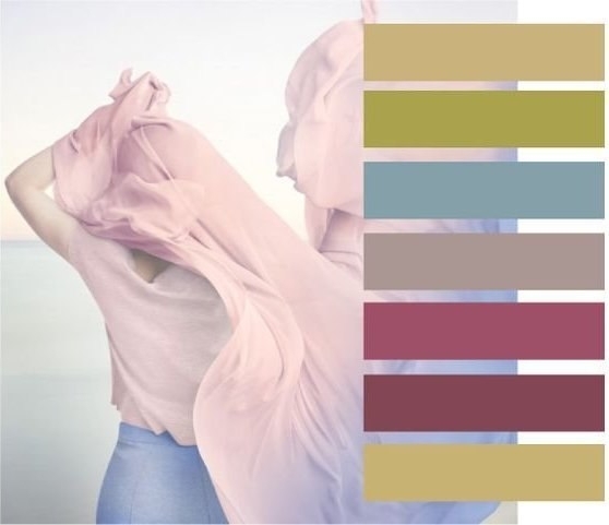 Сочетания с цветом ROSE QUARTZ - главным оттенков весны 2016.