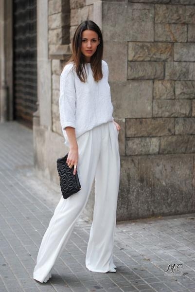 Total white look. Total white look.