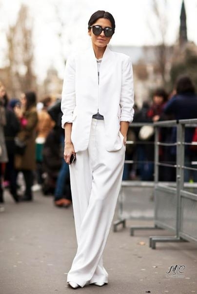 Total white look. Total white look.