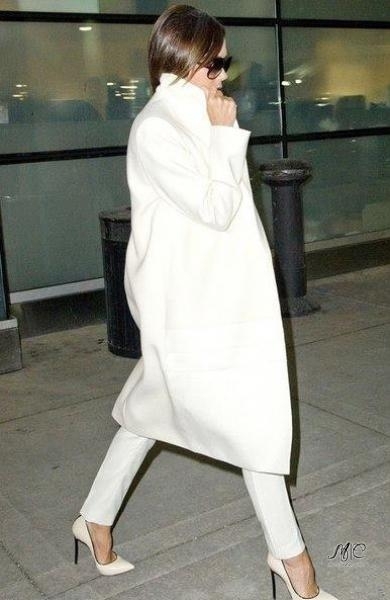 Total white look. Total white look.