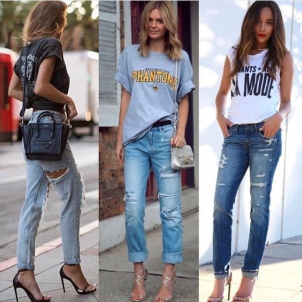 Стильные сочетания с джинсами.