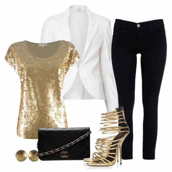 Gold look. Образ на вечеринку. Золотой лук одежда. Комплект одежды на вечеринку. Комплекты одежды для женщин.