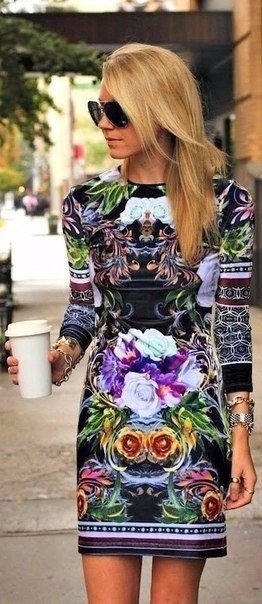 Замечательные платья с цветочным принтом
