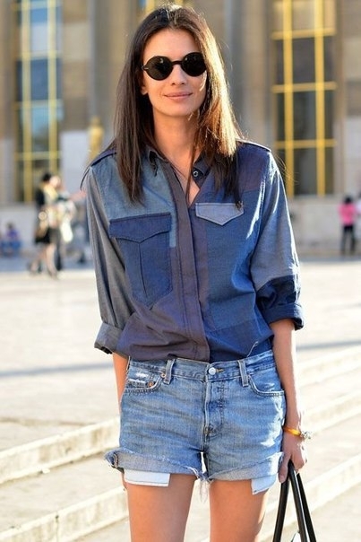 Total denim look,