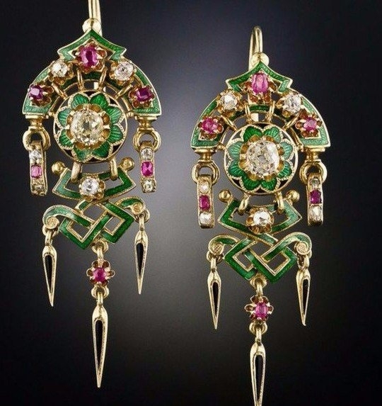 Серьги 1880-90-х годов... Серьги 1880-90-х годов...