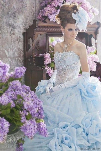 Stella de Libero Color Wedding Dresses.