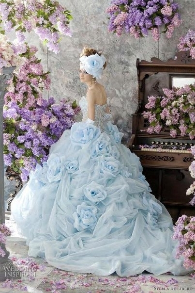 Stella de Libero Color Wedding Dresses.