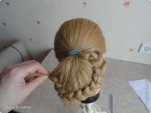 Причёска из узелков